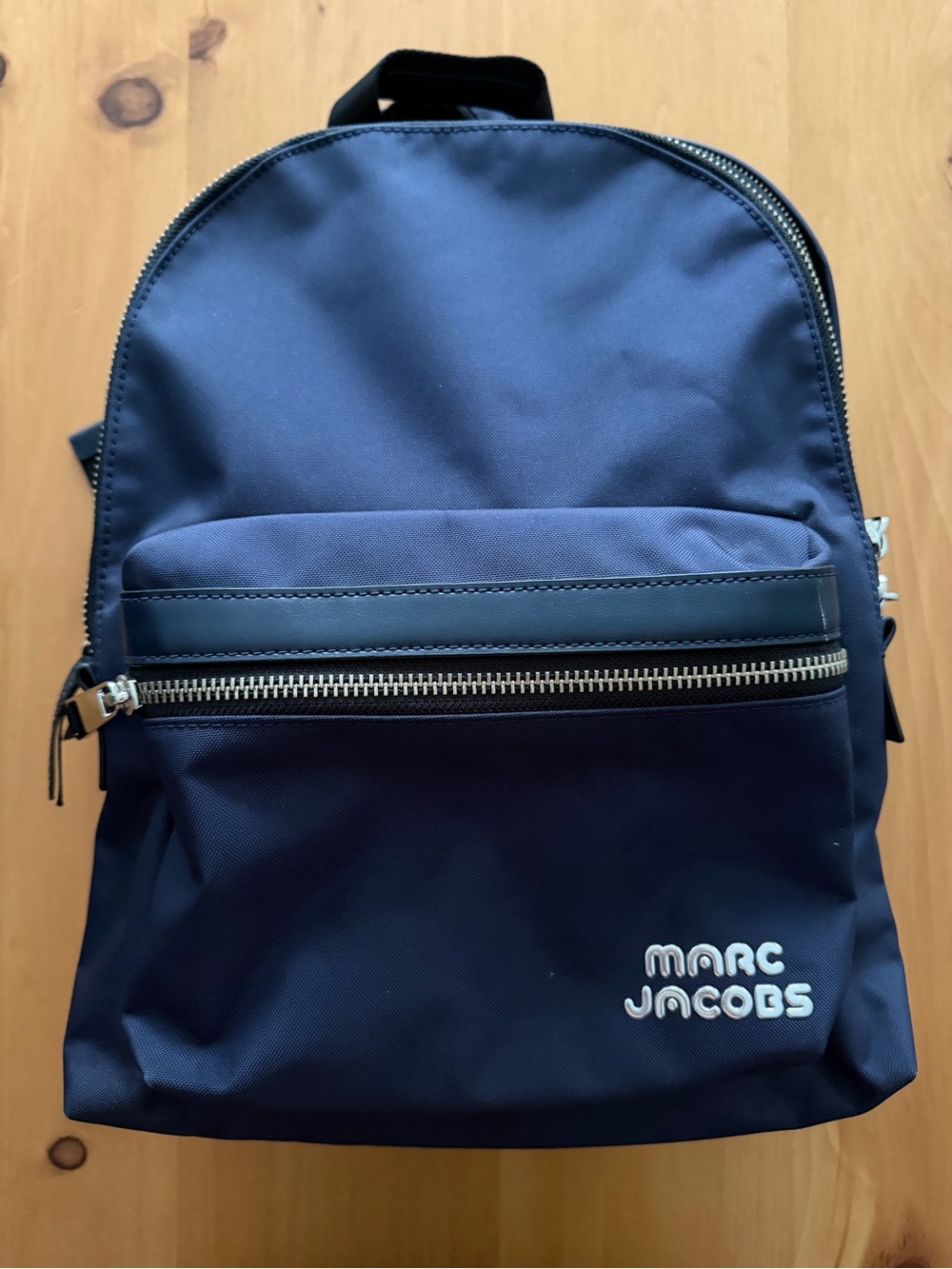 Marc Jacobs Nylon Varsity Backpack - Navy Blue